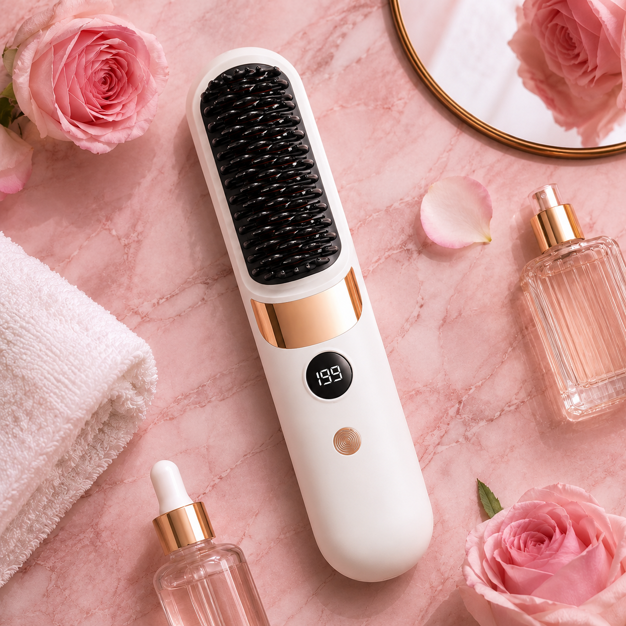 Brosse Lissante LissaBeauty® — Résultats Salon en 5 Minutes